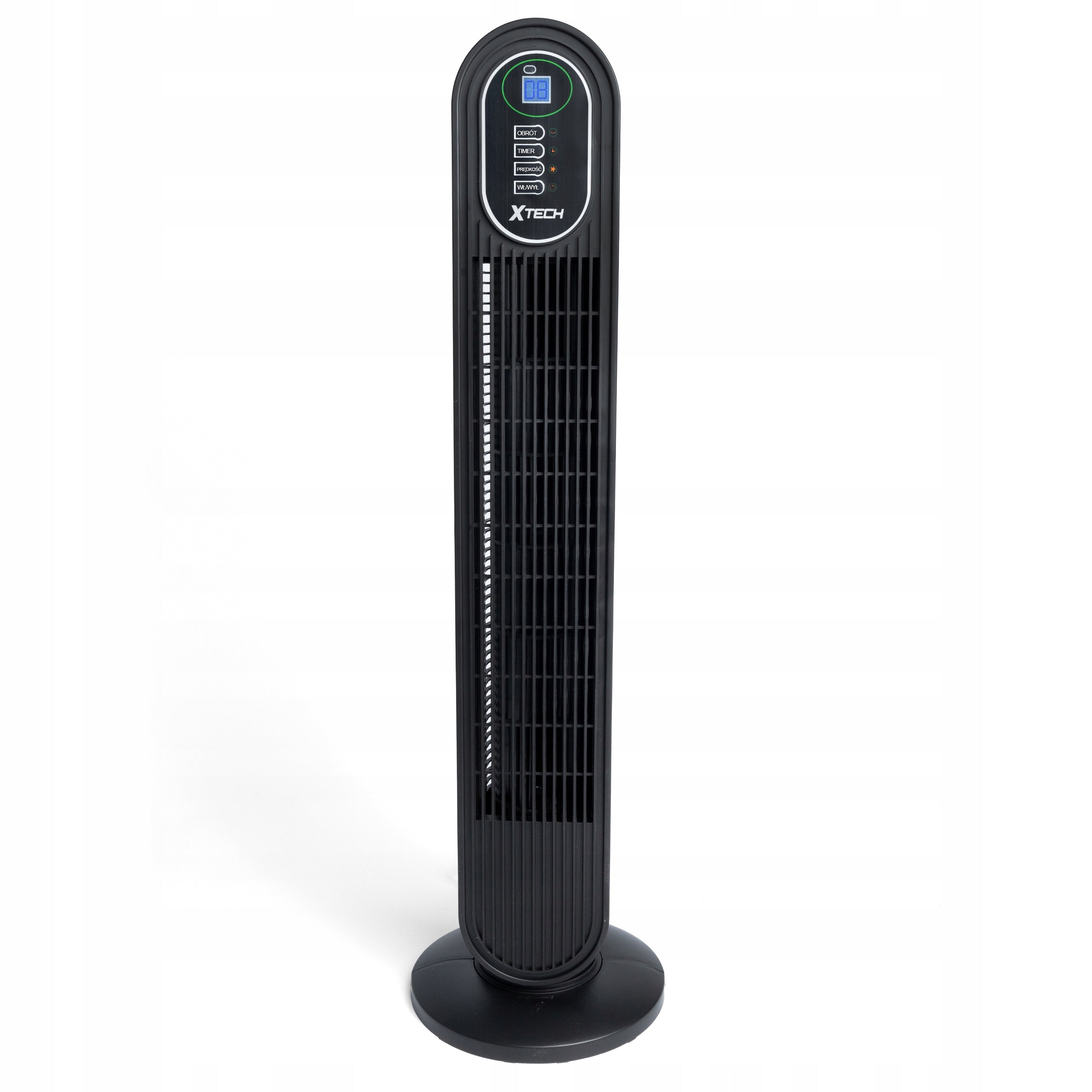 Column Standing Fan Large Quiet Powerful Windmill Black Home Office Packaging status original