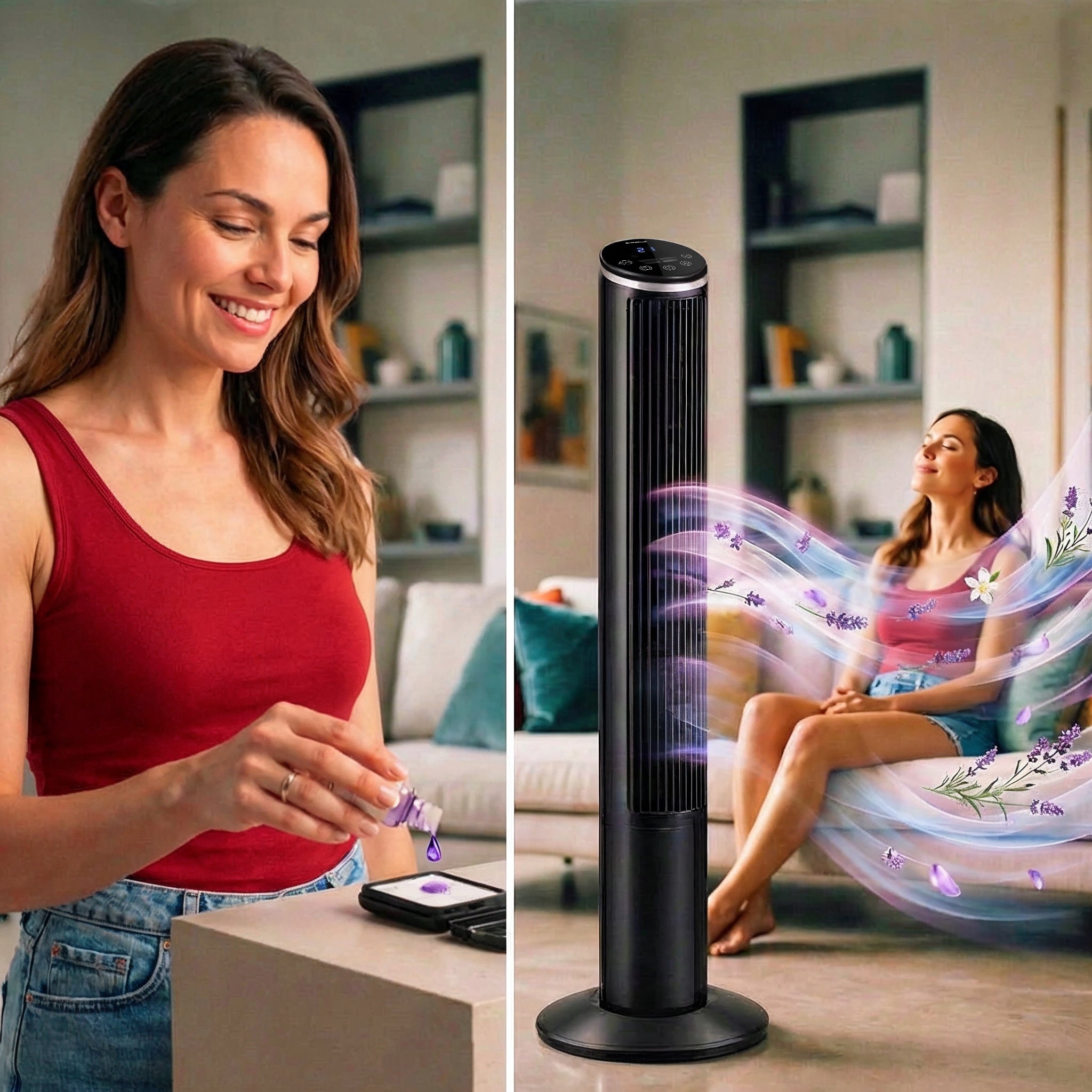 Column fan CLIMATIVE IONIC Windmill silent IONIZATION +AROMA +TIMER Manufacturer code Wentylator stojący Climative IONIC jonizacja