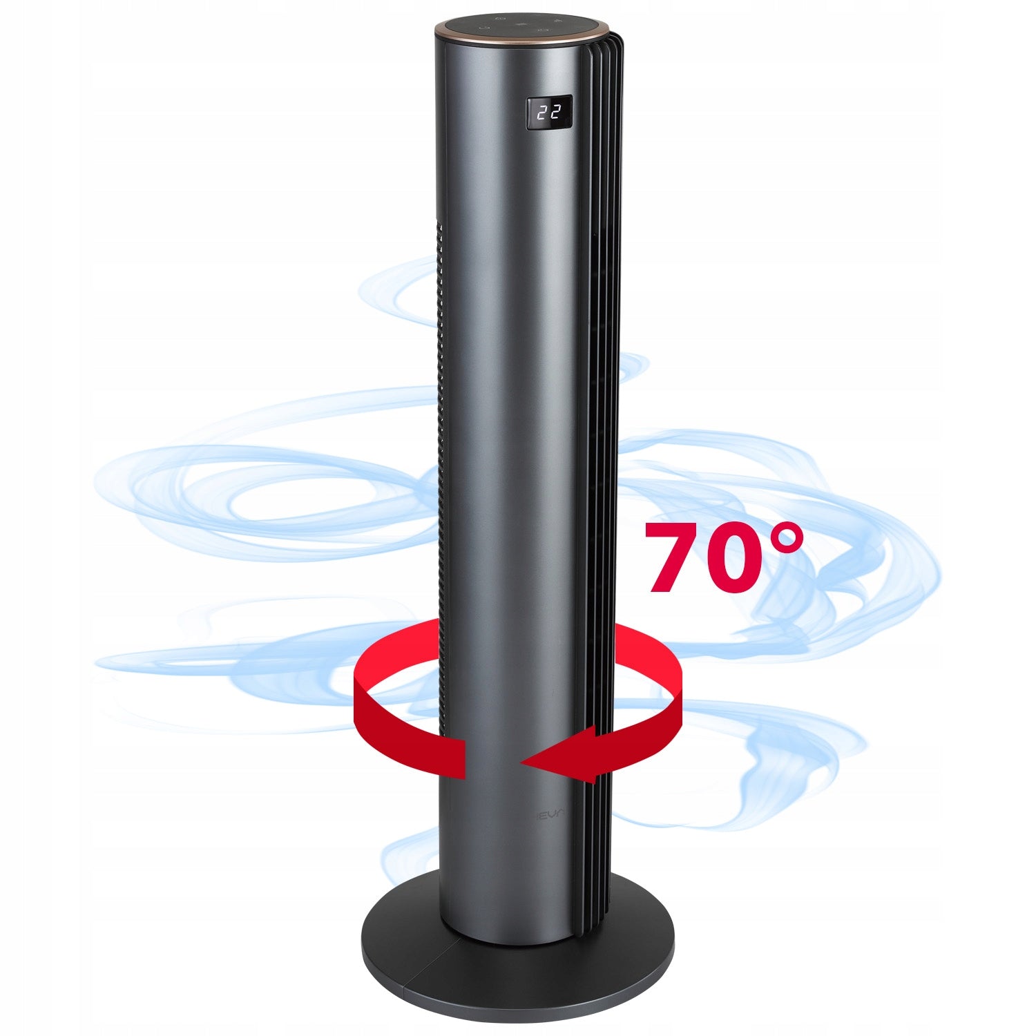 Column fan HEVA MOX floor fan standing silent LED +pilot Brand HEVA