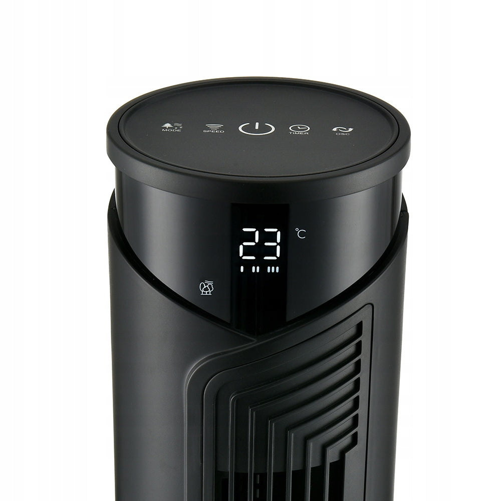Column fan floor standing fan PILOT BLACK XXL 118cm quiet Dominant color black