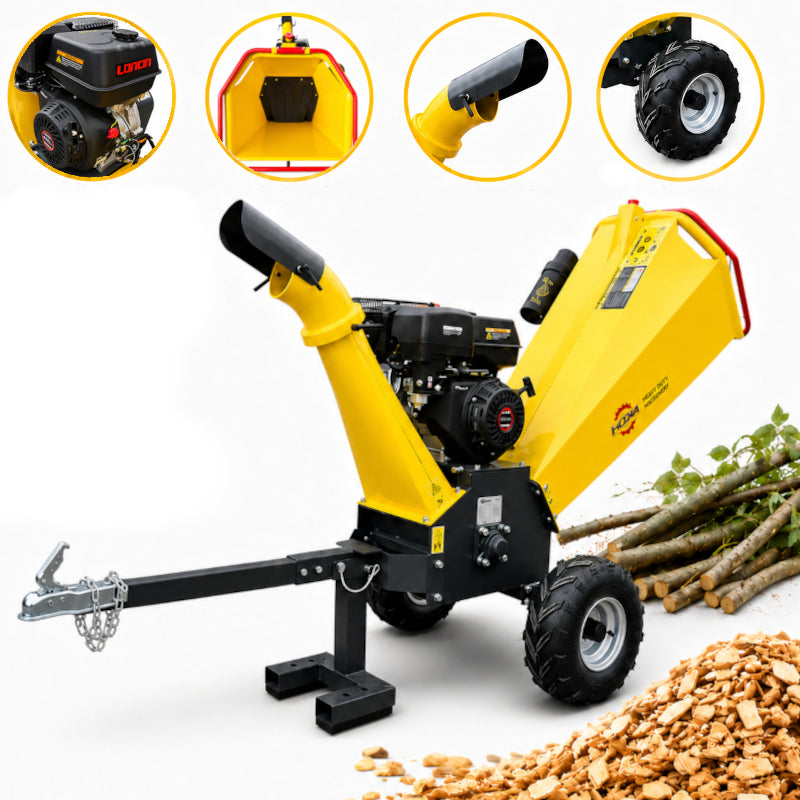 Combustion chipper RG120M branch shredder 120mm Loncin G420F 15HP STRONG