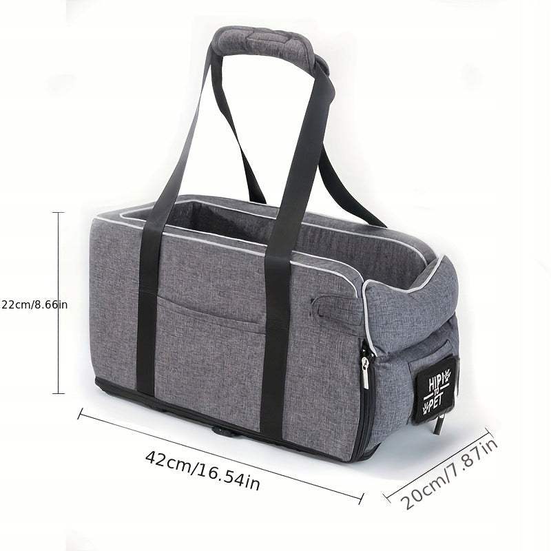 Comfortable pet car seat with armrest attachment - ideal Brand no brand