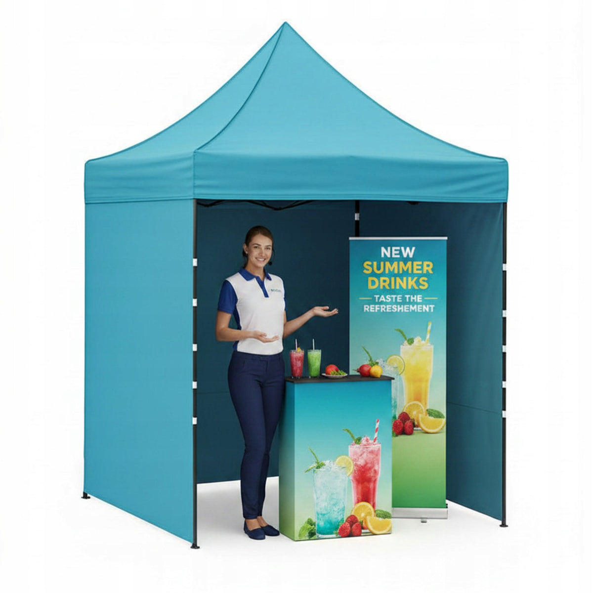 Commercial Tent 2x2m Aga Party Blue Express Pavilion Waterproof