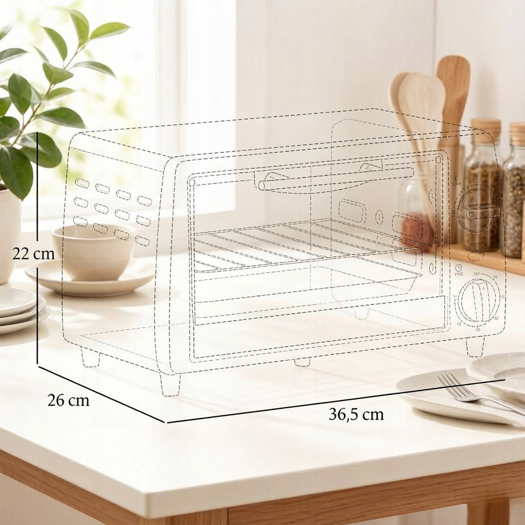 Compact Countertop Oven Mini Kitchen Oven Brand no brand