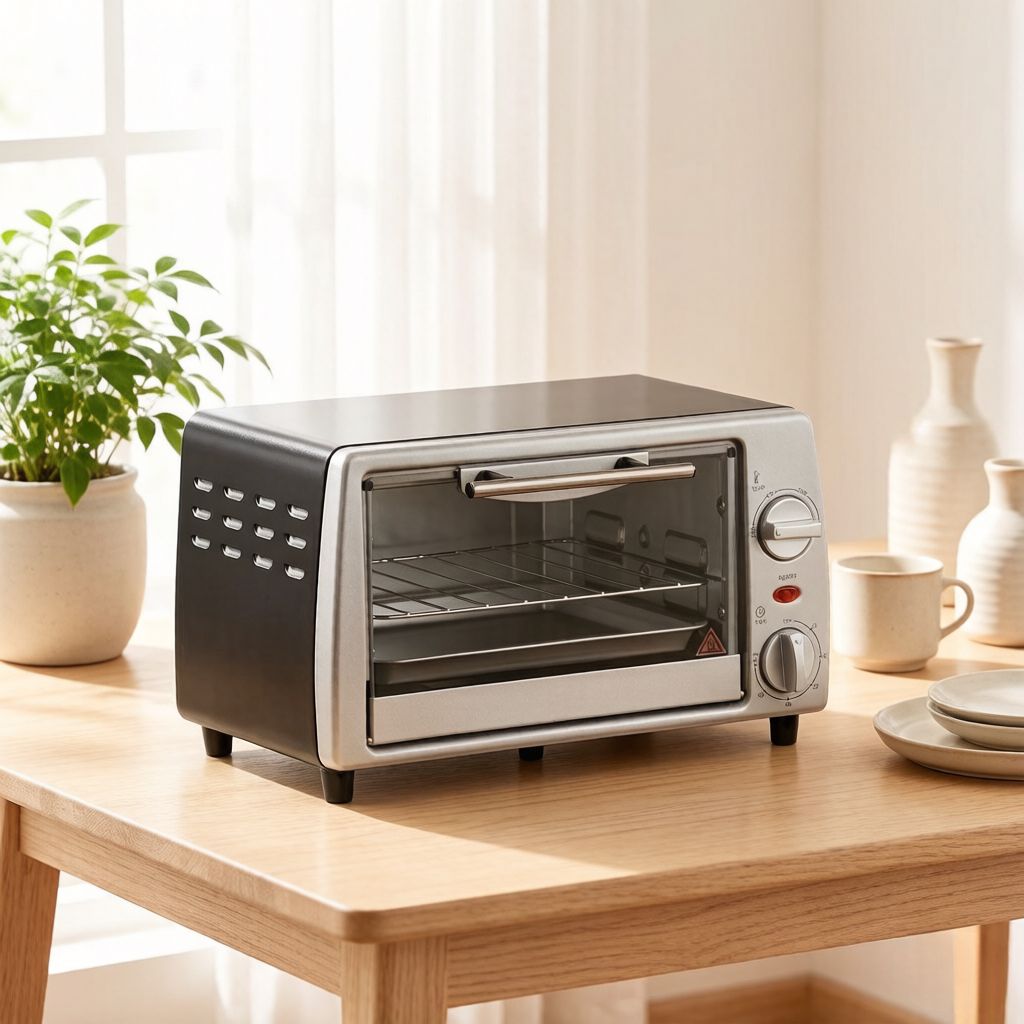 Compact Countertop Oven Mini Kitchen Oven Dominant color silver