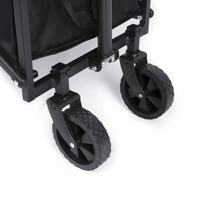 Compact Folding Mini Garden CART BEACH Transport with Black Capacity 80 l