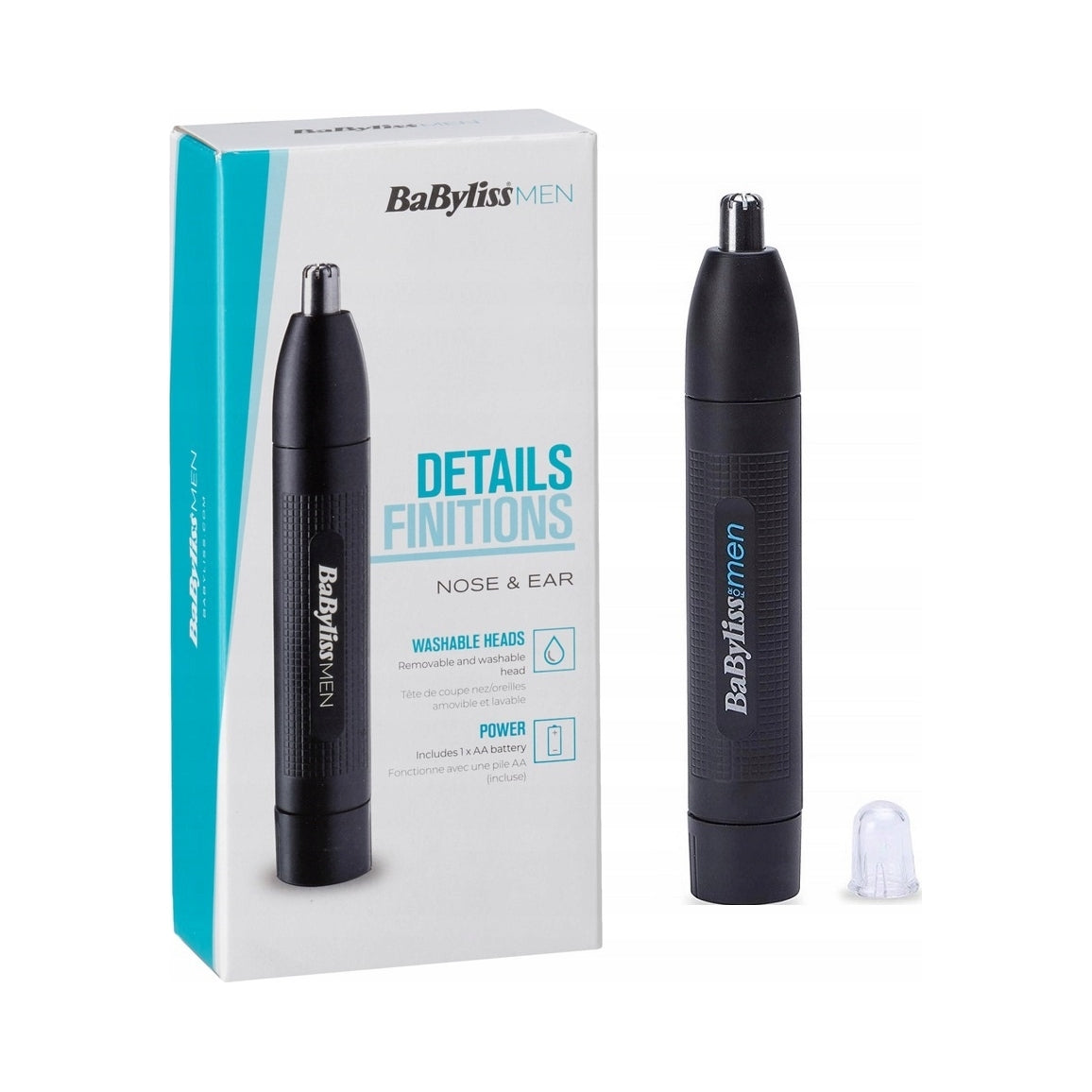 Compact Nose and Ear Trimmer Babyliss E650E Batteries