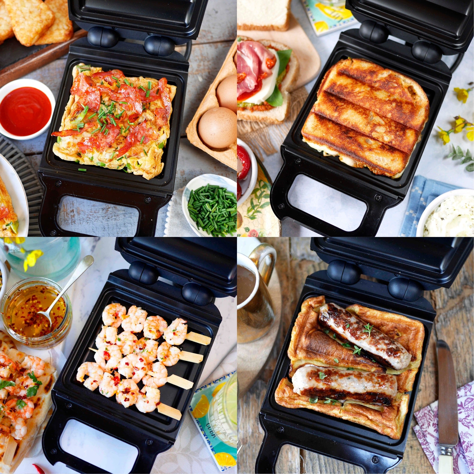 Compact Waffle Maker for Snack Omelettes Breville Solo Maker Manufacturer code Opiekacz Breville Solo Maker VST102X