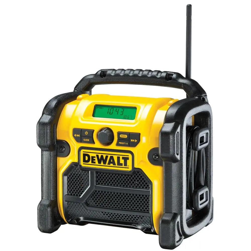 Compact radio DeWALT DCR019 FM AM AUX 18V / 230V Brand DeWalt