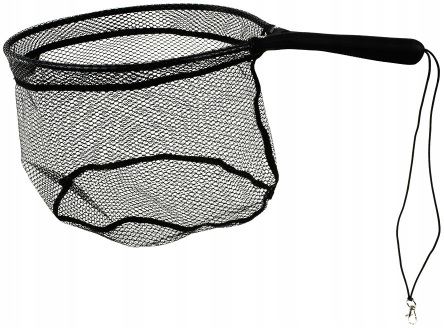 Compact rubberized fly landing net Mikado 63x41x35cm S3-001