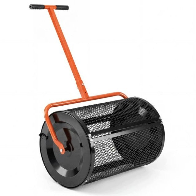 Compost, peat and sand spreader 77 l mesh drum, Ø40 x 61 cm