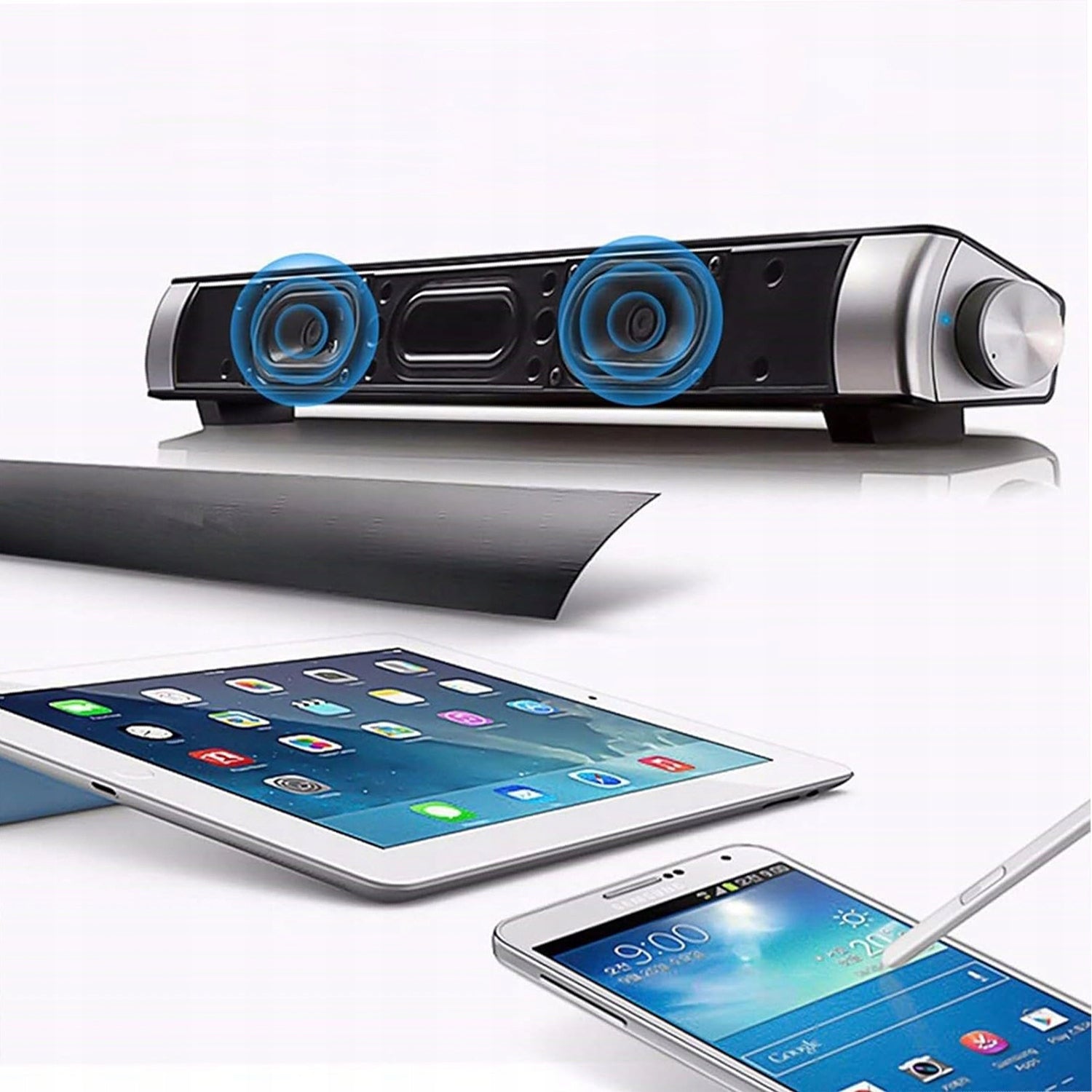 Computer bluetooth speaker for TV tv computer gaming Batteries included yes