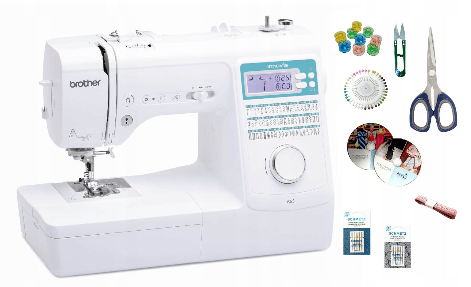 Computer sewing machine Brother A65 + freebies