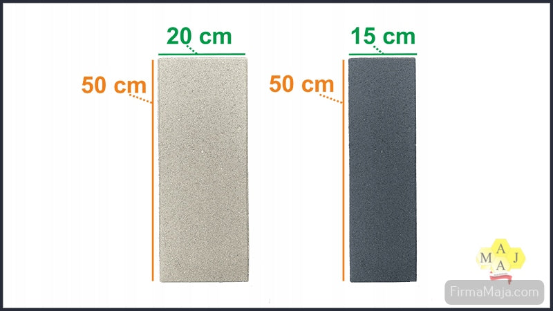 Concrete Palisade High 50 cm Rectangular Graphite Manufacturer code Maja Palisada Prostokątna 50 cm małą