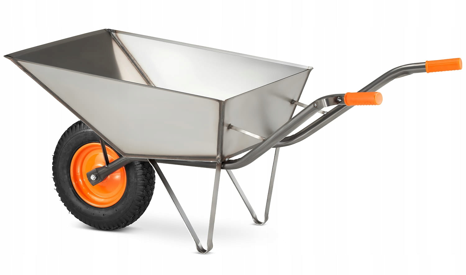 Construction GARDEN WHEELBARROW welded steel HIGHER 120L 210kg metal Brand Higher