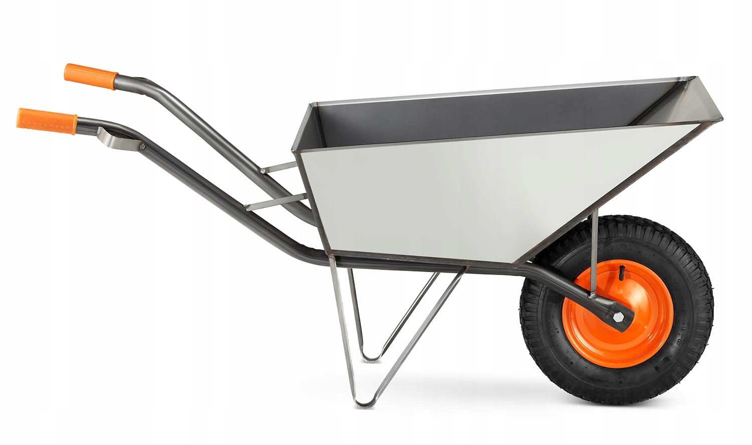 Construction GARDEN WHEELBARROW welded steel HIGHER 120L 210kg metal Capacity 120 l