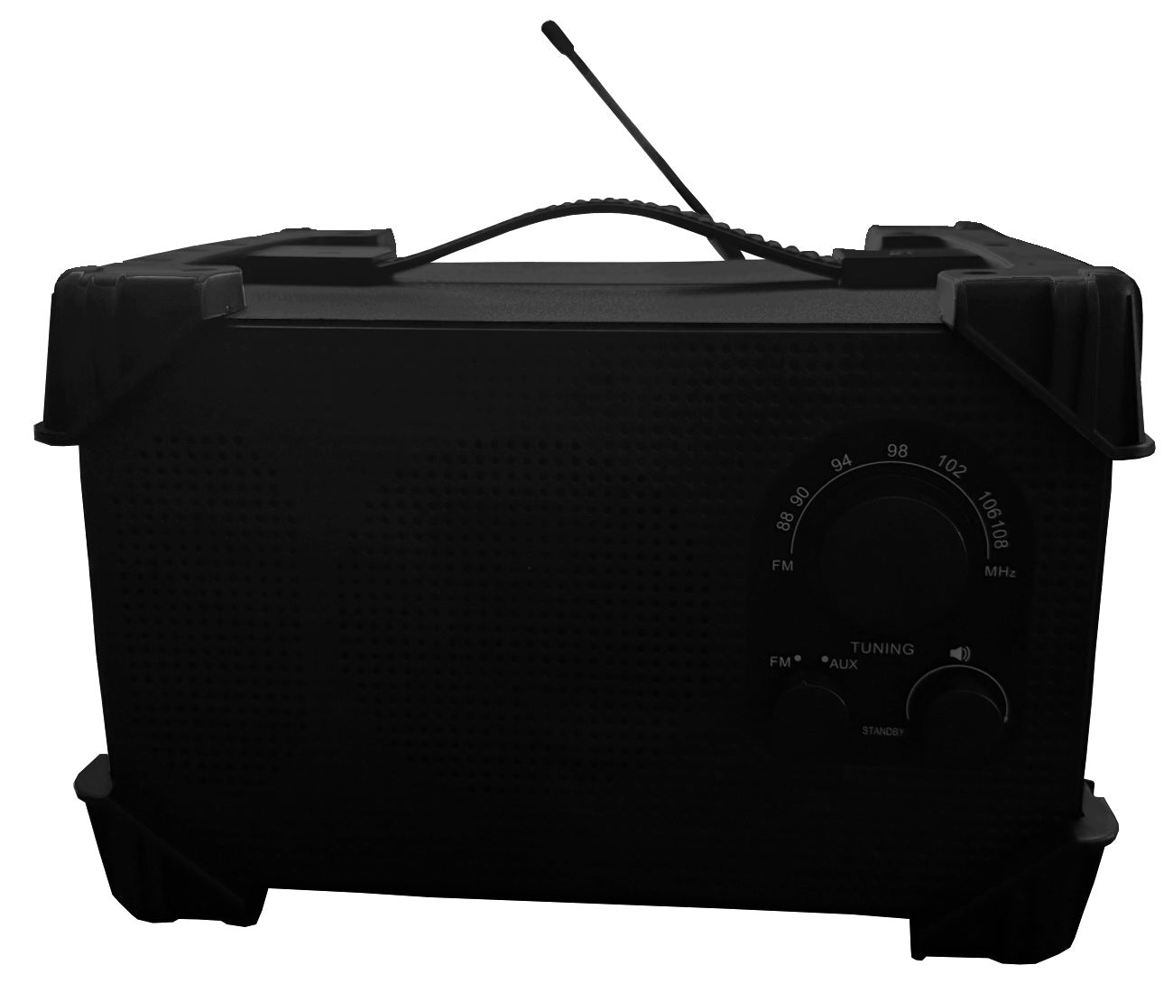 Construction Radio Speaker Terris BSR 241 FM AUX IP54 For Garage Construction Black