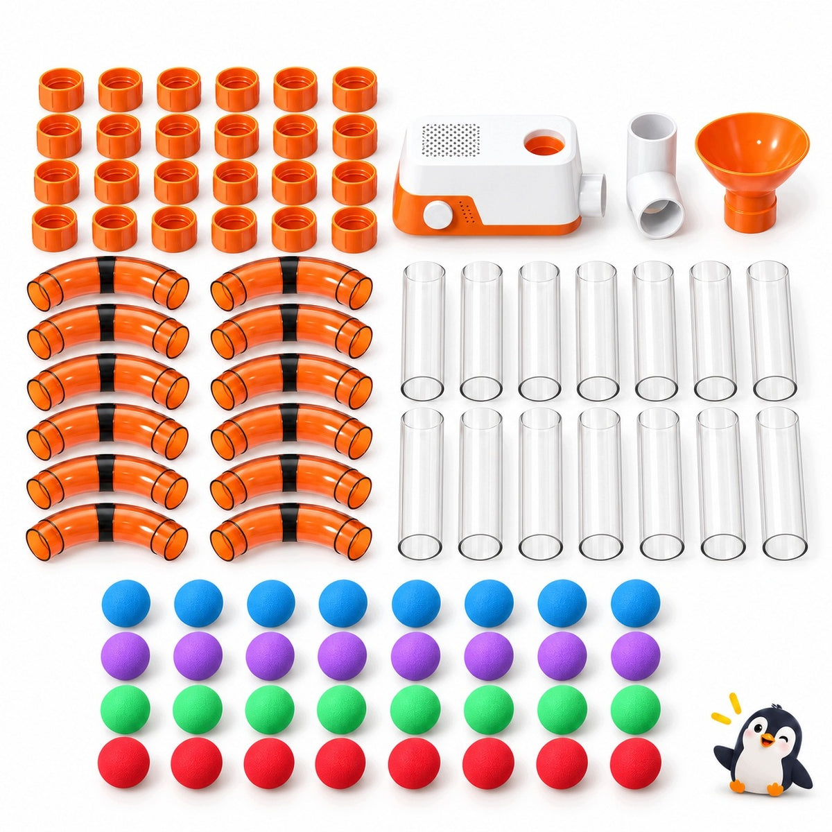 Construction Toy STEM Air Track Blower Balls Build Yourself Science 3+ Packaging status original