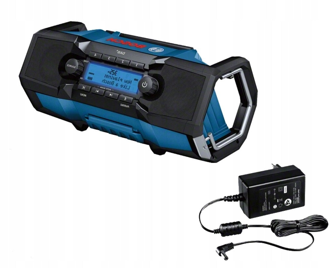 Construction radio Bosch Professional GPB 18V-2 SC DAB+ Bluetooh 06014A3100 Manufacturer code Radio budowlane 18V Bluetooth FM USB AUX IP54