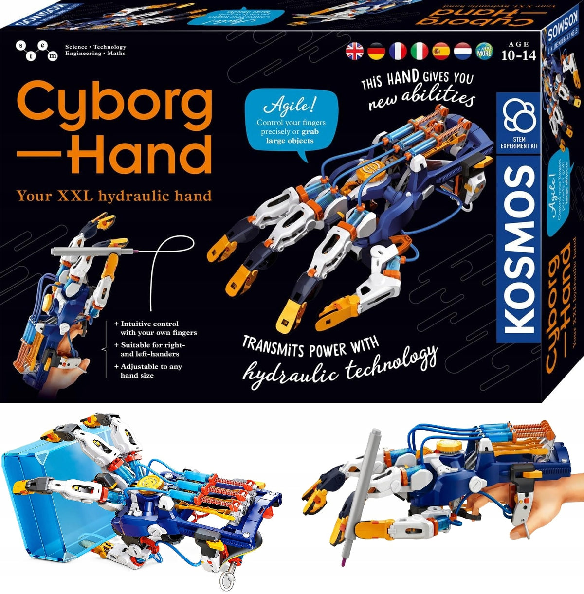 Construction set Cyborg hand Kosmos plastic multicolor