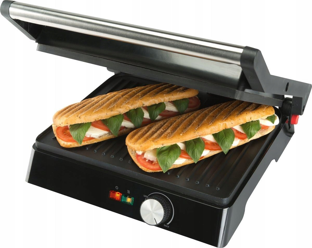 Contact Grill 2in1 Panini Toaster 180 Degree Steel 20x30cm Power rating 1500 W
