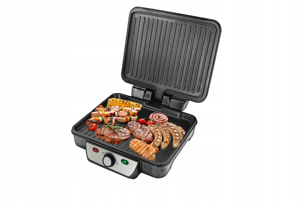 Contact traditional electric grill Esperanza Provolone black 2000 W Power rating 2000 W
