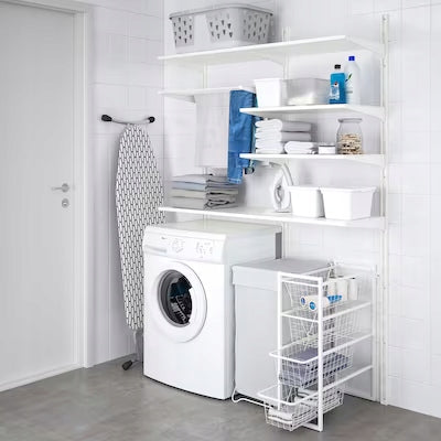 Container, frame, WIRE BASKETS WHITE 25x51x70 cm JONAXEL IKEA EAN (GTIN) 5059384604514