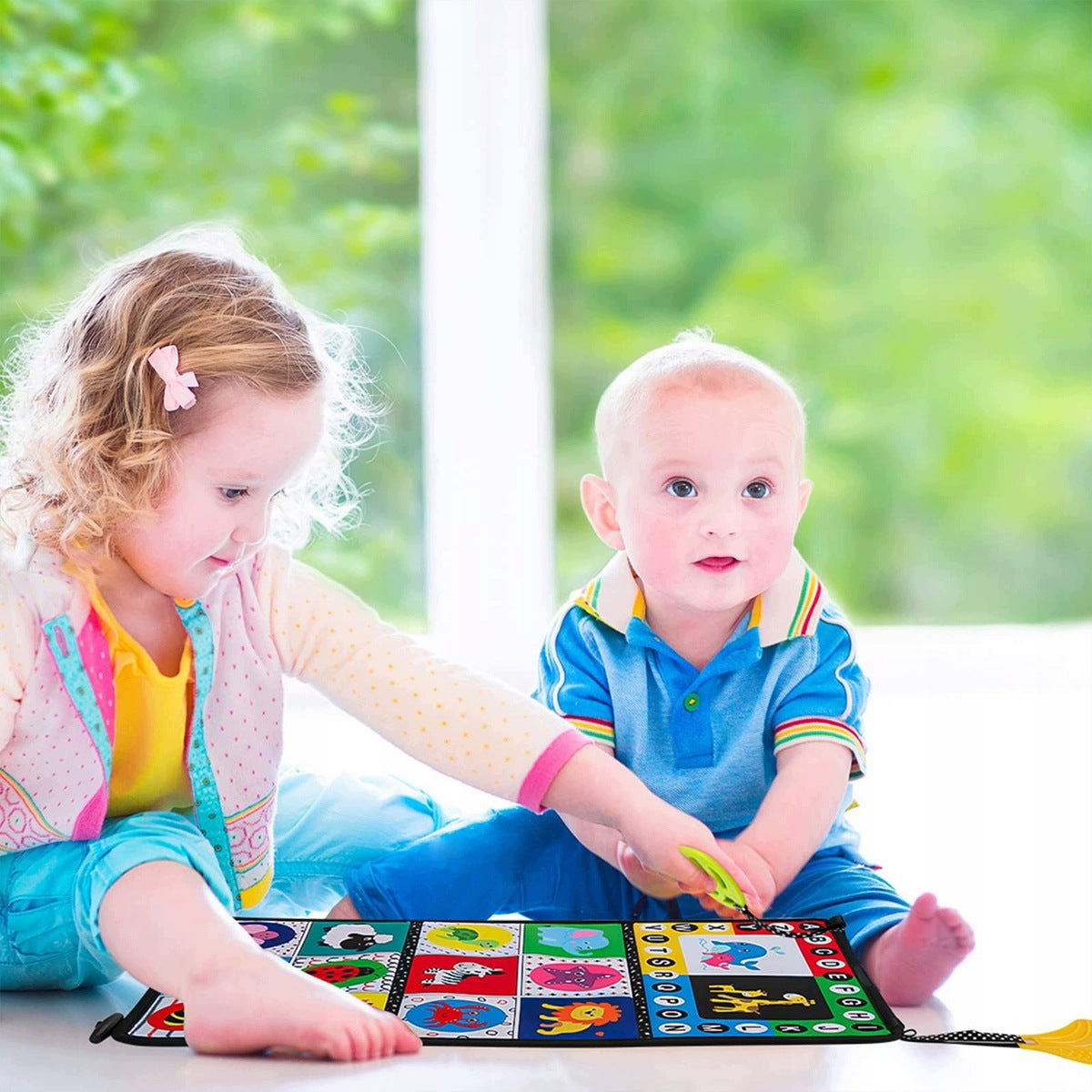 Contrast Book Sensory Toy with Mirror for Infants Designs Brand no brand