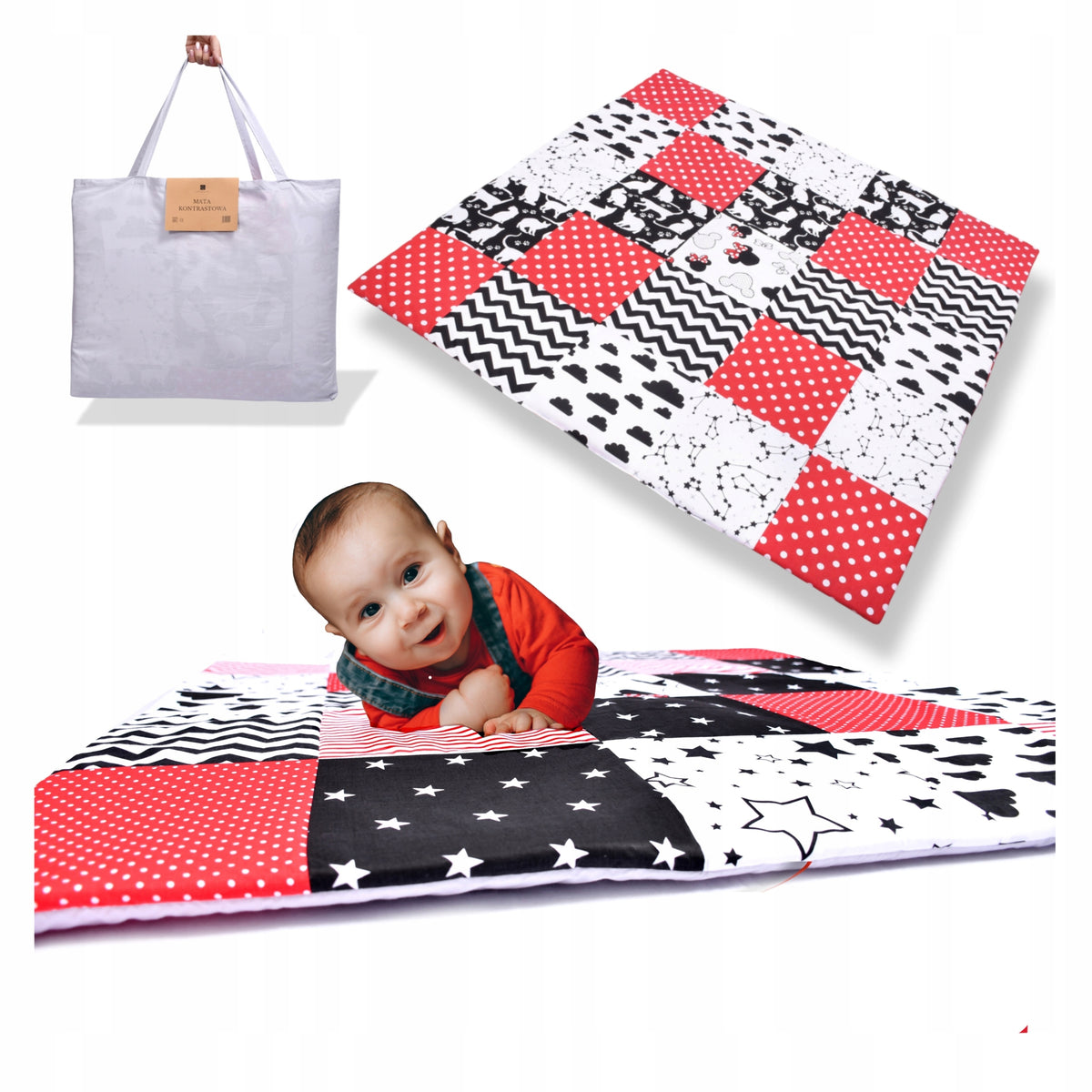 Contrast Mat Sensory Play Mat for Baby for Children's Day