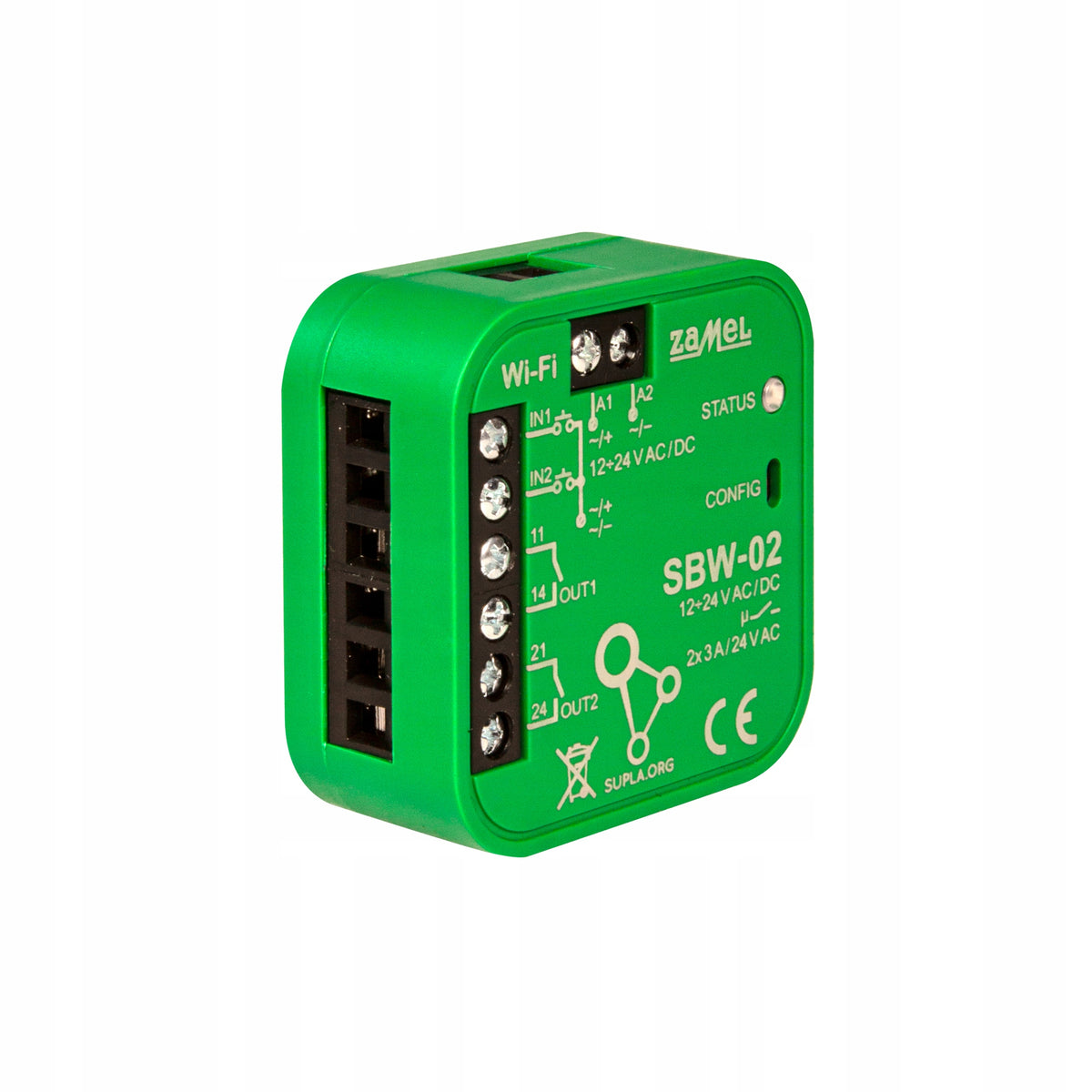 Controller 2 gate entrances WI-FI SUPLA ZAMEL SBW-02 EAN (GTIN) 5903669347507
