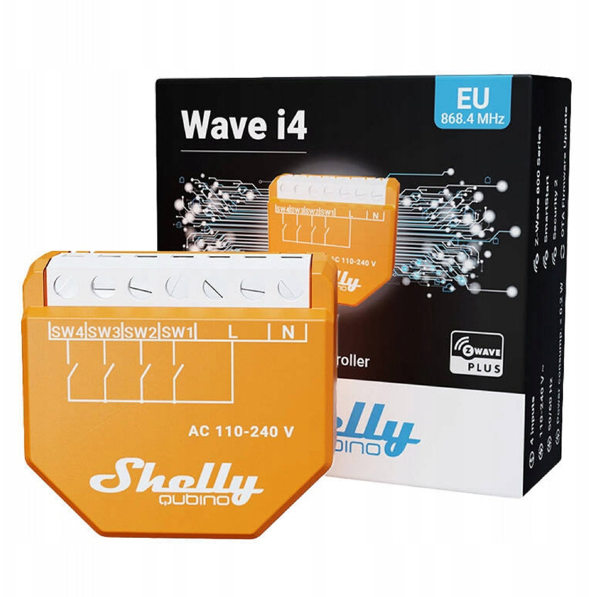 Controller Shelly Qubino Wave i4 intelligent scene controller