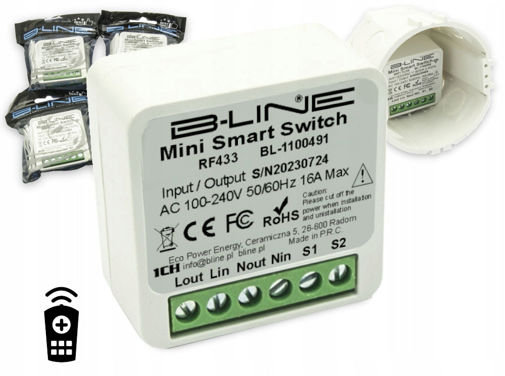 Controller controller for can Remote MINI SMART BOX RF PRS (1CHANNEL) B-line Packaging status original