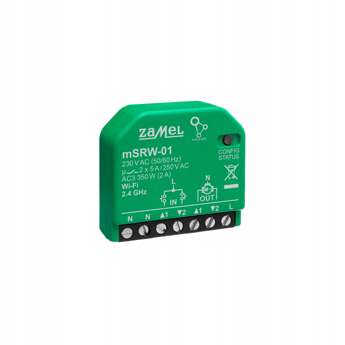 Controller of WiFi roller shutters mSRW-01 SUPLA Zamel EAN (GTIN) 5903669347620