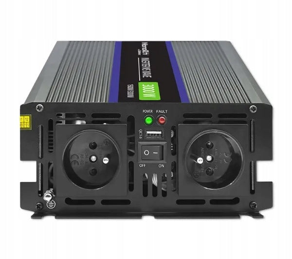 Converter Qoltec Monolith 12/230V 1500/3000W Black Brand Qoltec