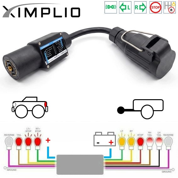 Converter USA 7pin->EU 13pin with modulefor Mercedes GLS (X166) 16- Packaging status original