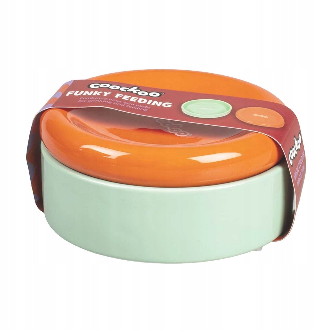 Coockoo Funky Cat Dog Bowls 50/280ml Orange-Mint Manufacturer code 1