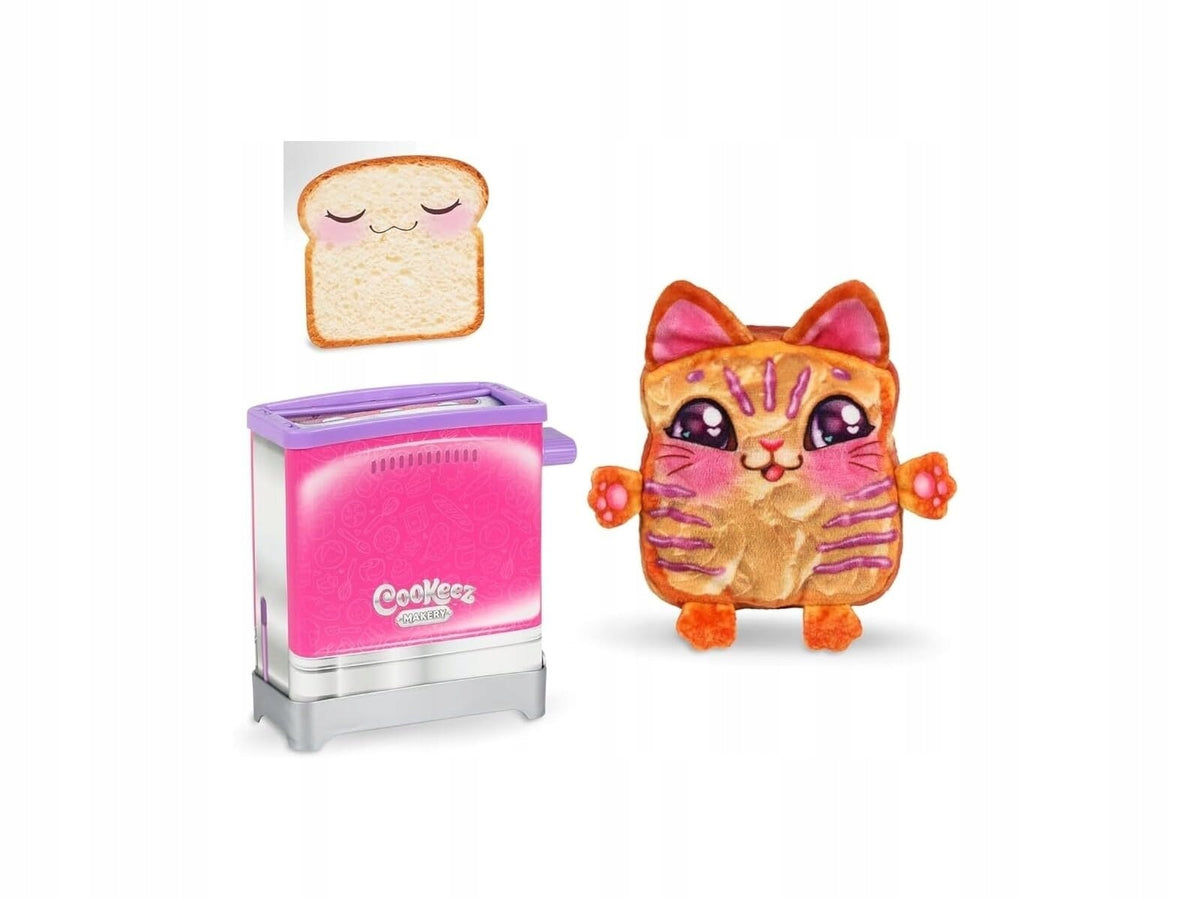Cookeez Makery Toast Treatz, Plush Toys in Toaster Scented Toast Packaging status original