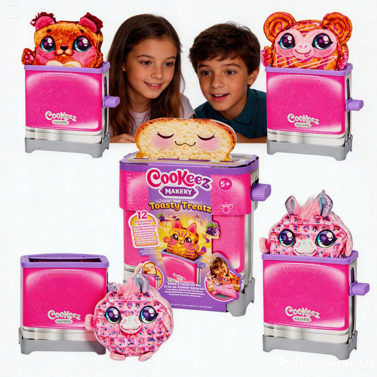 Cookeez Makery Toast Treatz, Plush Toys in Toaster Scented Toast
