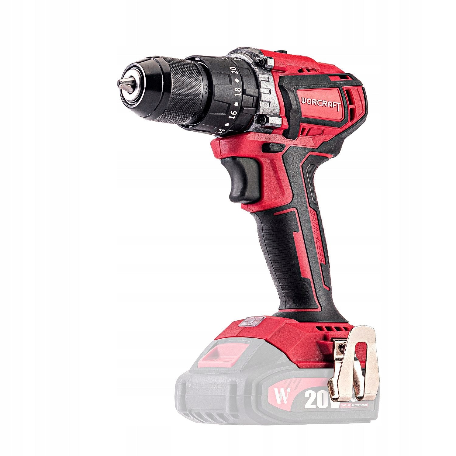 Cordless Brushless Drill/Driver UDAR Worcraft CHD-S20LIBE Packaging status original