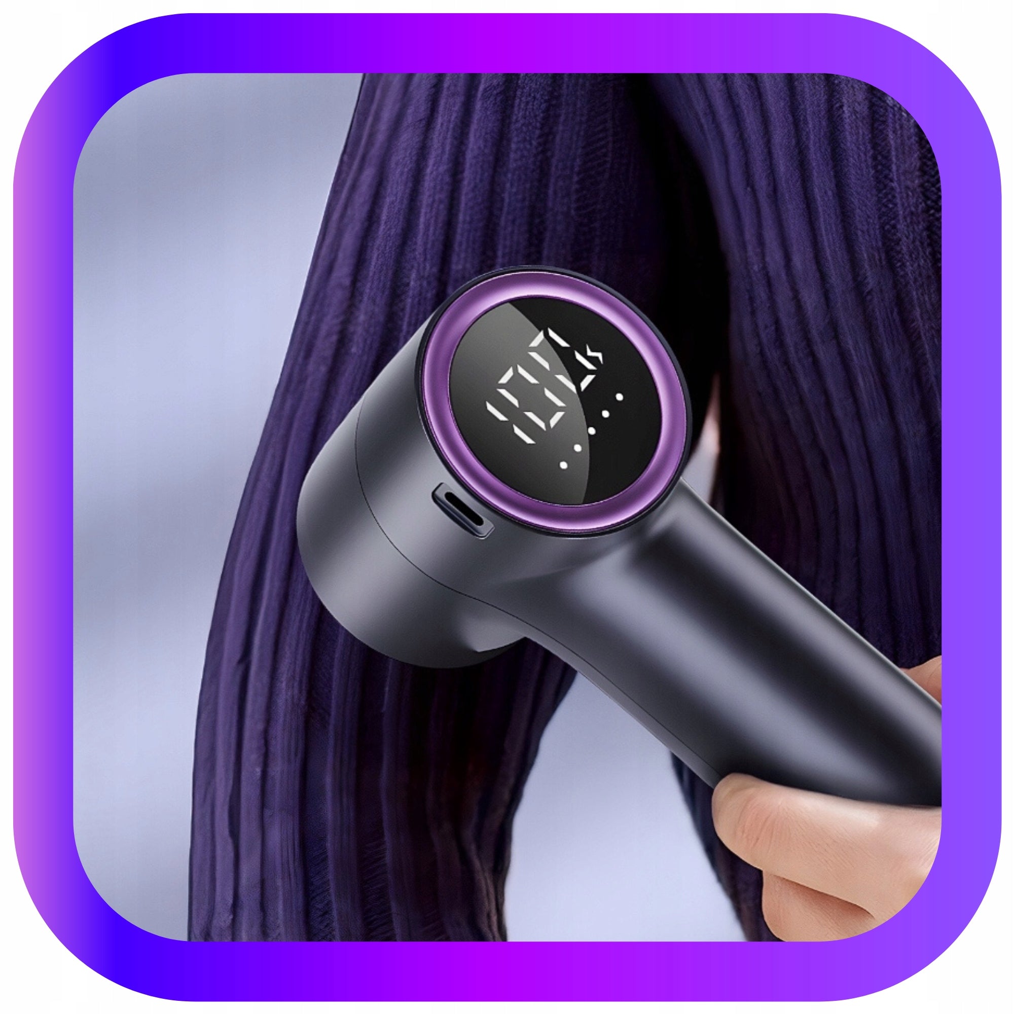 Cordless CLOTHES SHAVER with LED Display CABLE + BRUSH SET Packaging status original