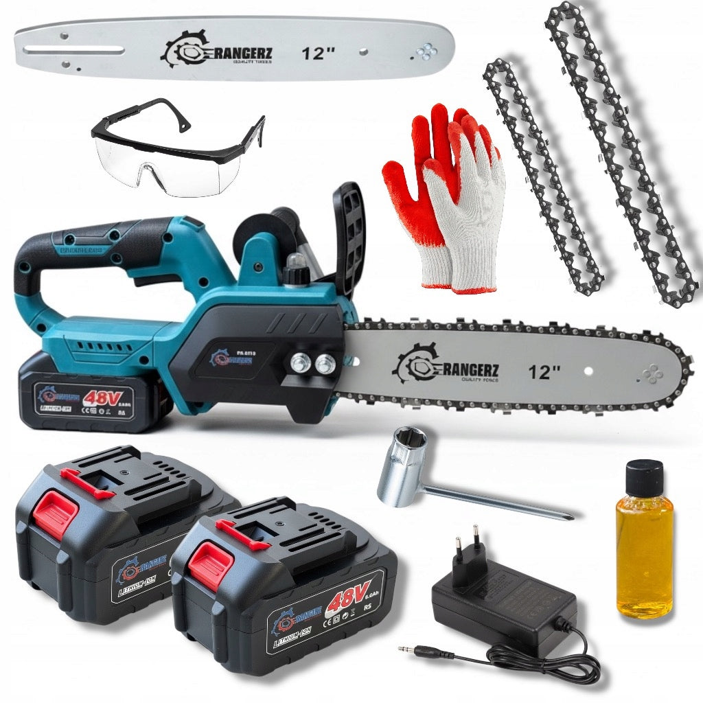 Cordless Chainsaw 12” 2x Aku 2 Chains