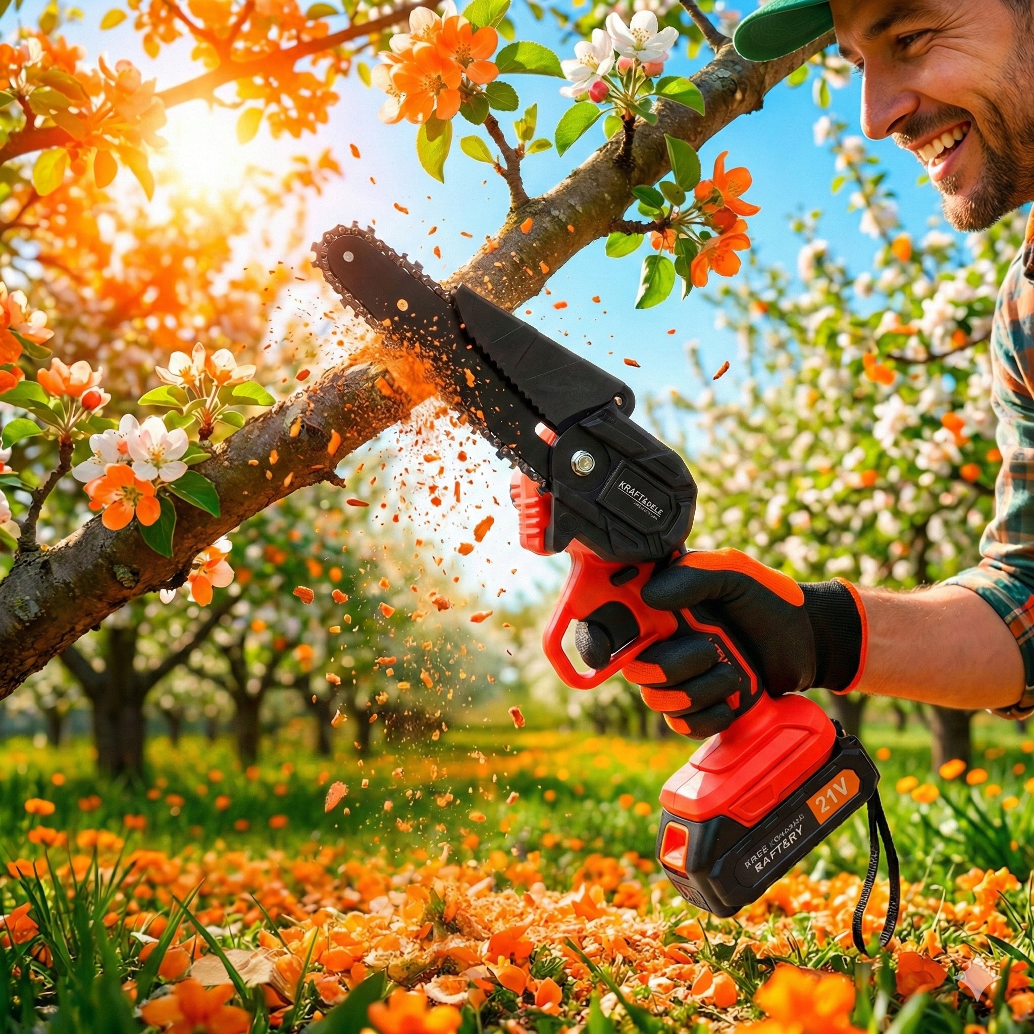 Cordless Chainsaw 6 Inch 21V Mini Wood Saw Strong Manufacturer code Piła łańcuchowa akumulatorowa 6"