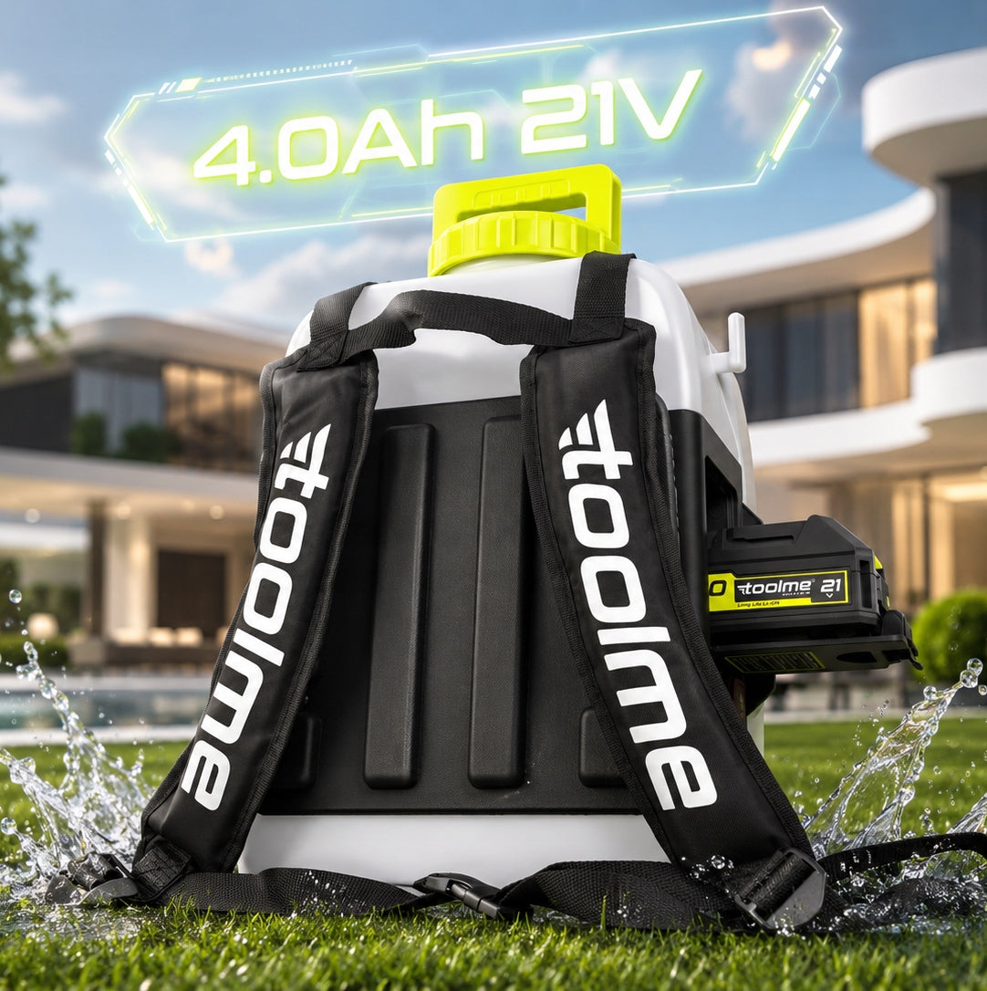 Cordless Electric 21v Pressure Sprayer 16l PREMIUM tm286 Power supply rechargeable battery