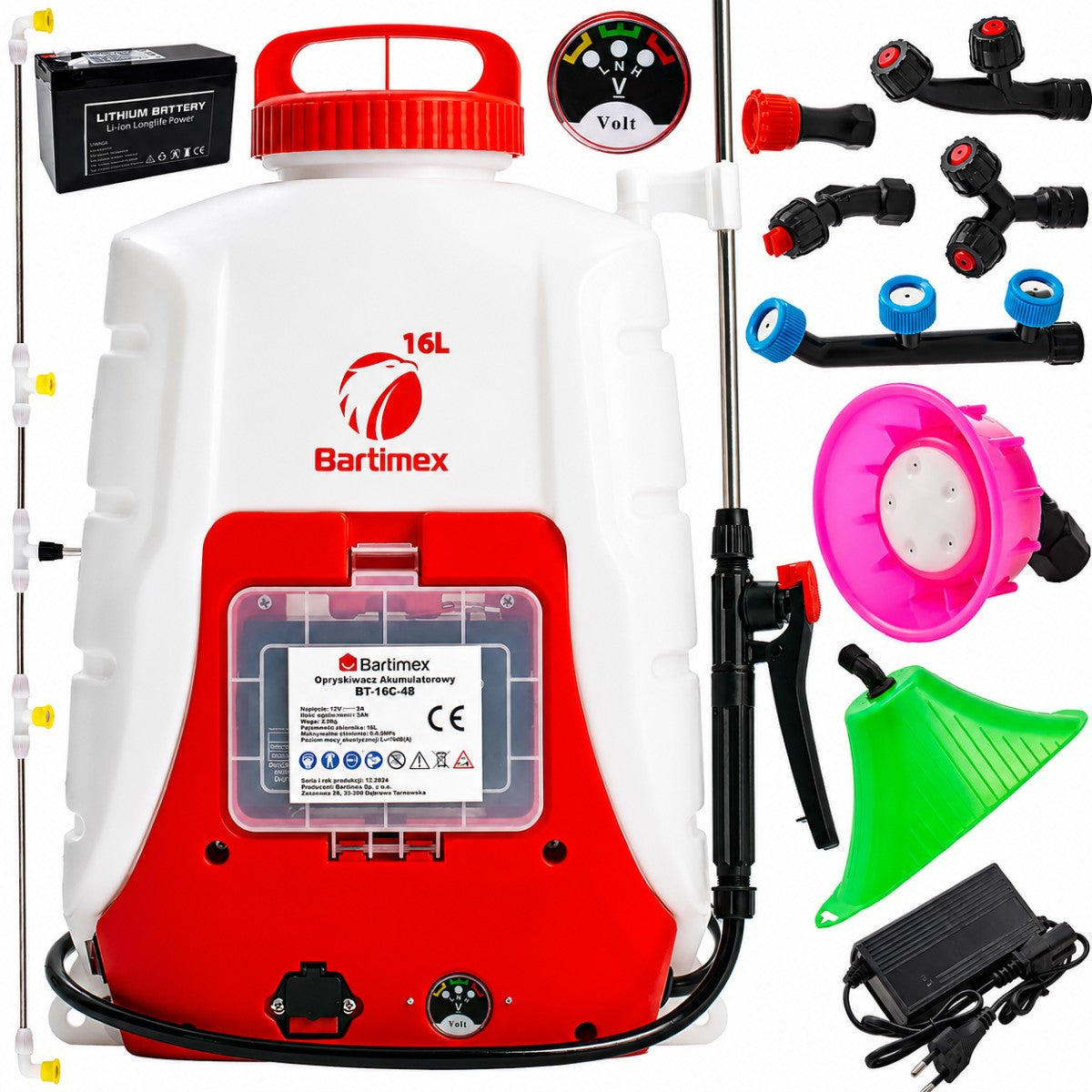 Cordless Electric Sprayer 16L Pressure Backpack