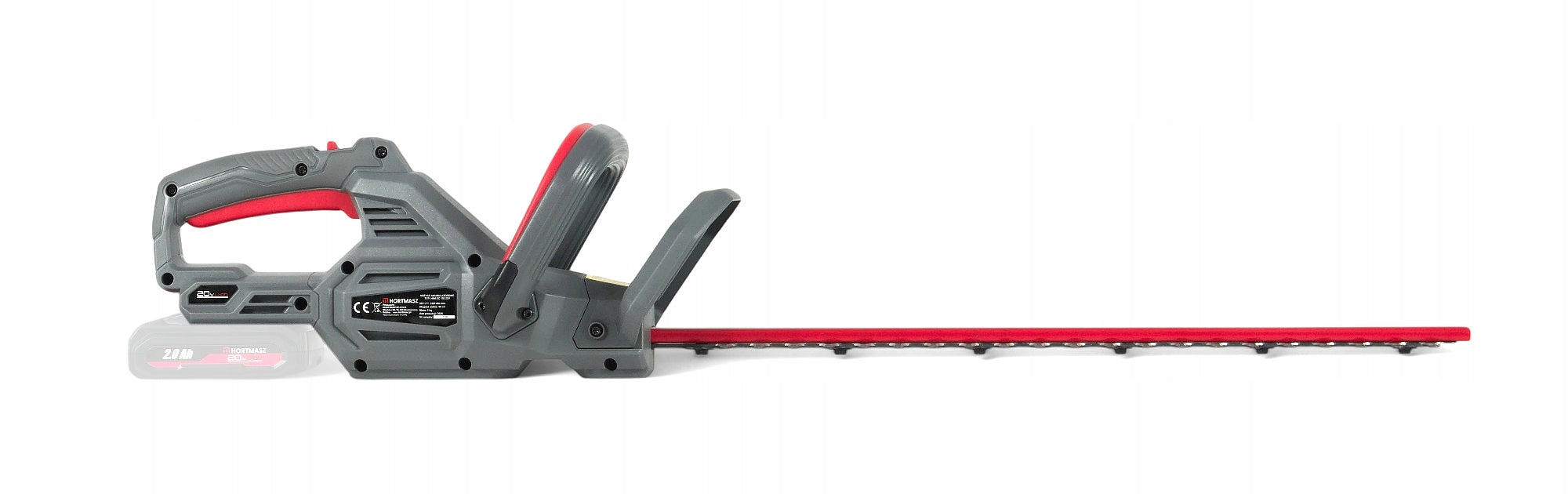Cordless Hedge Trimmer, Electric 20V, 50cm Batteries included no