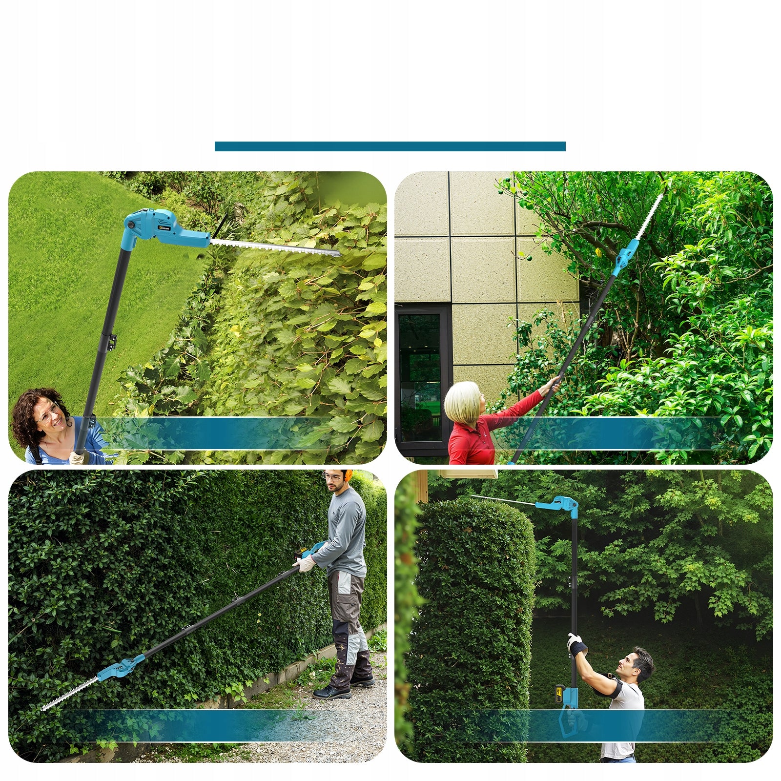 Cordless Hedge Trimmer Electric Shears ON BOOM 4.0 Ah Battery Set Manufacturer code Gisam-YL-5012