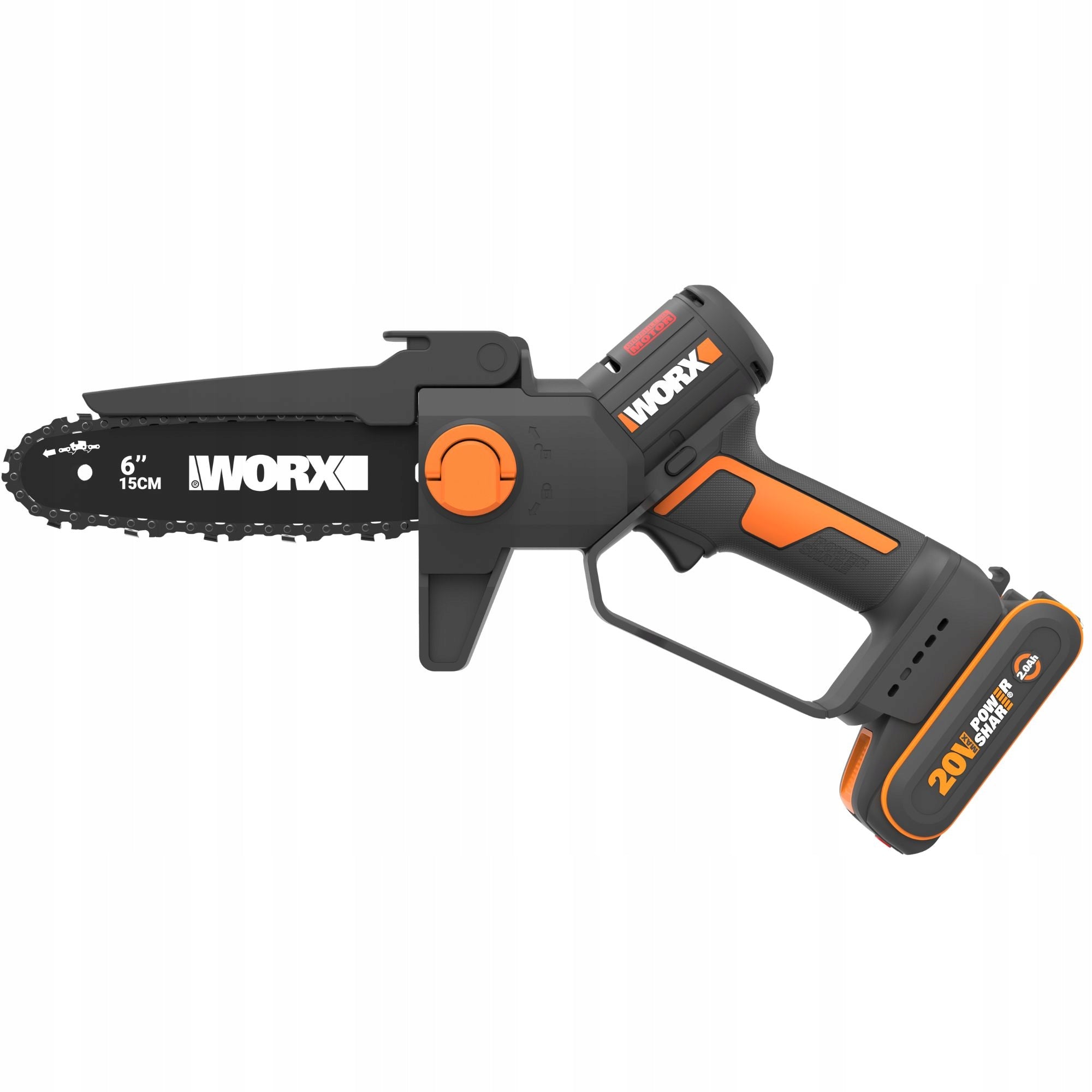 Cordless Mini Saw WORX WG327E 2Ah Small Handy For Garden Branches Packaging status original