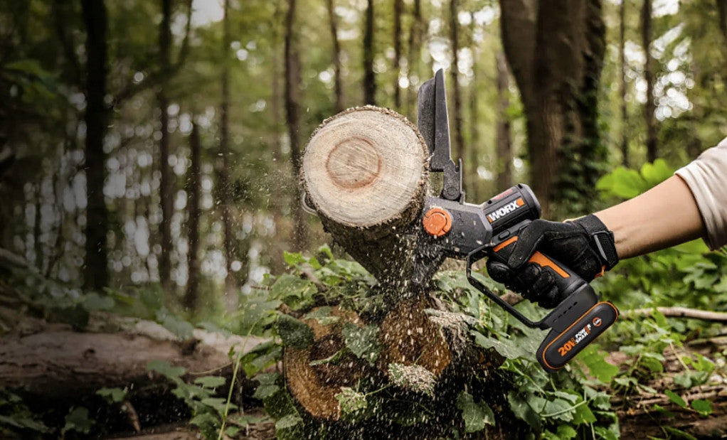 Cordless Mini Saw WORX WG327E.9 Small Handy Guide length 15 cm