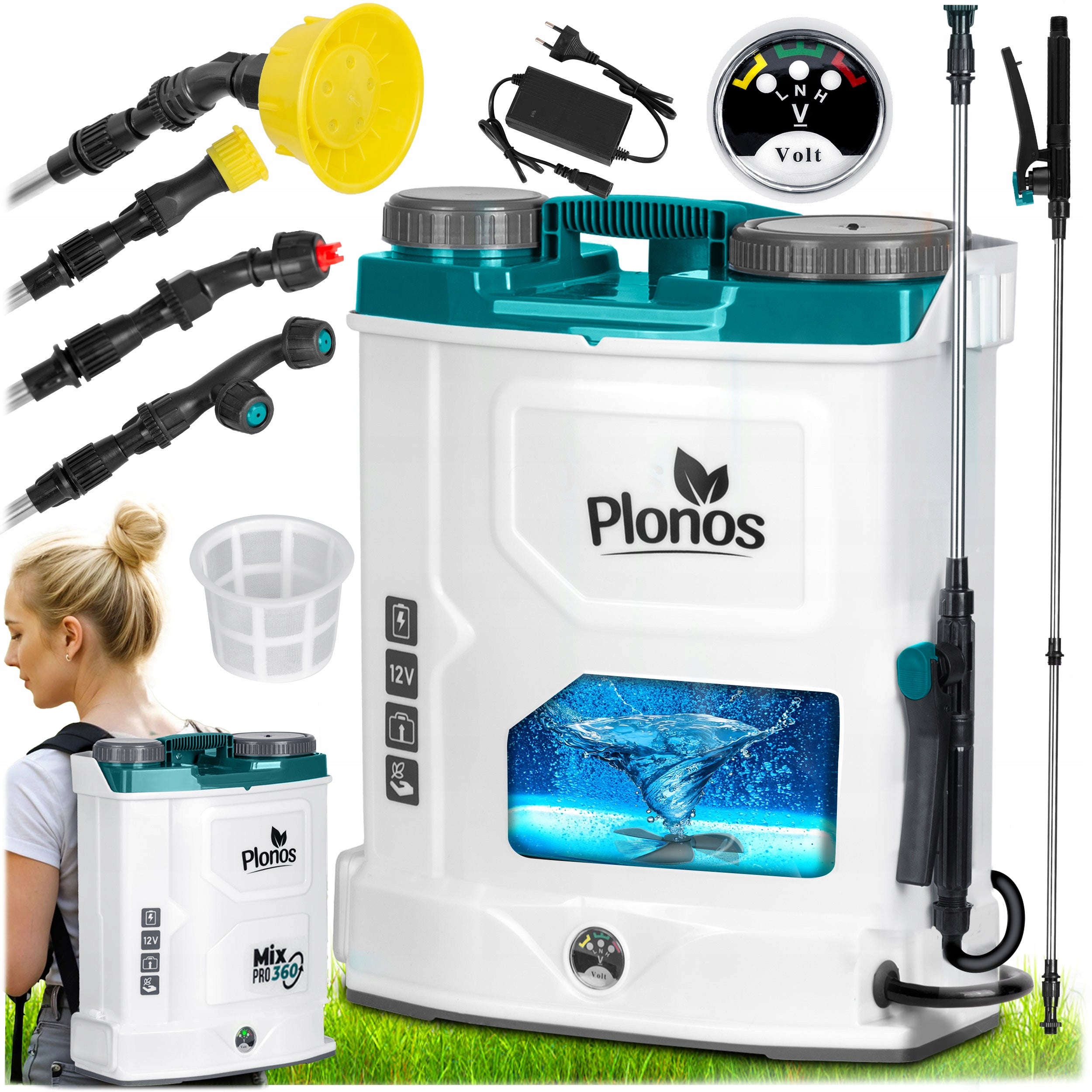 Cordless Pressure Electric Backpack Sprayer 85cm LANCA 16L