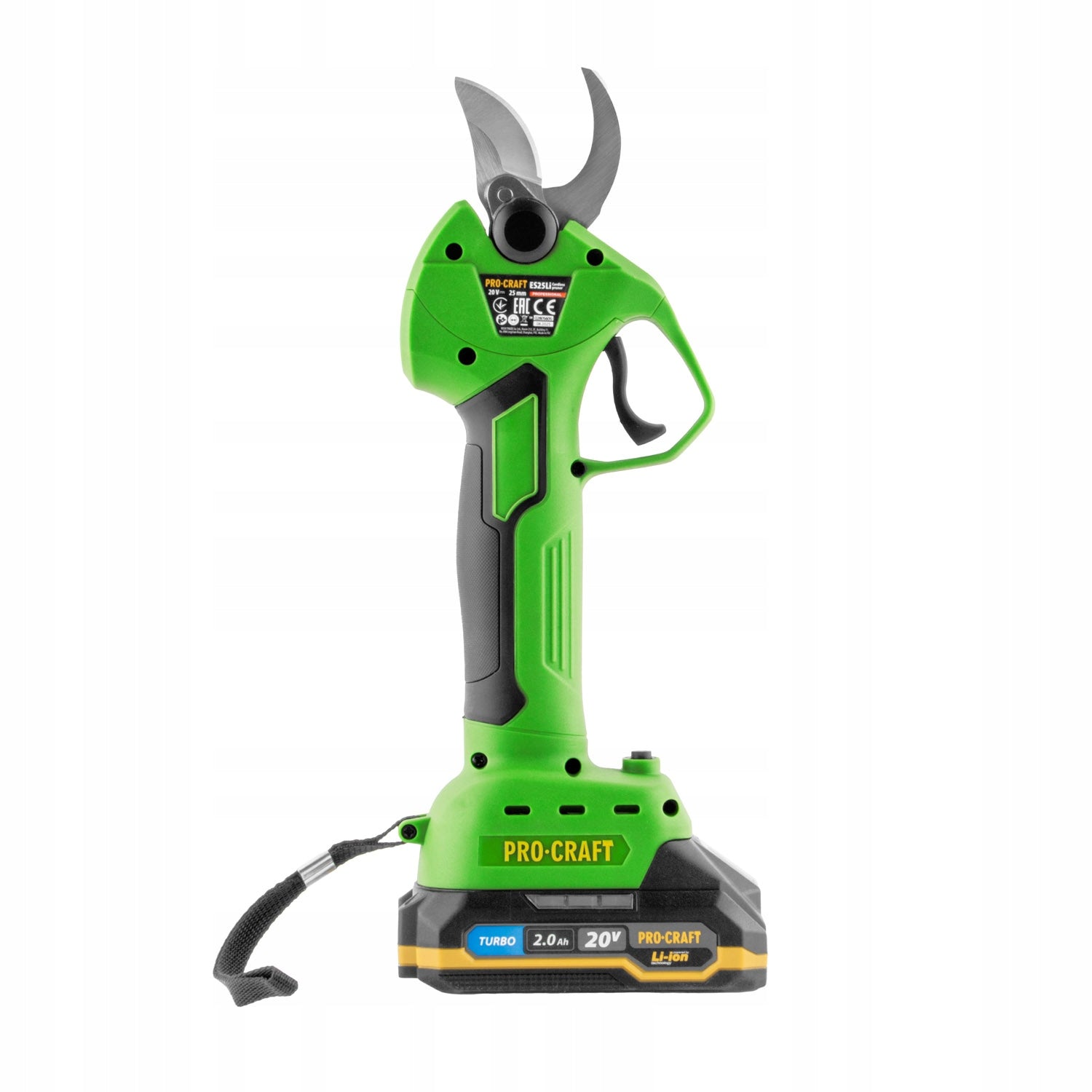 Cordless Procraft ES25Li Branch Shears, 25mm Power supply battery operated
